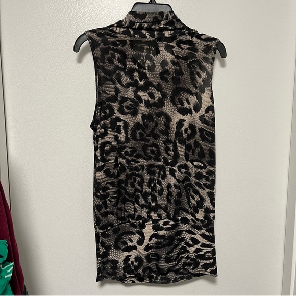 Jason Maxwell leopard Sleeveless Blouse MEDIUM - Picture 5 of 5